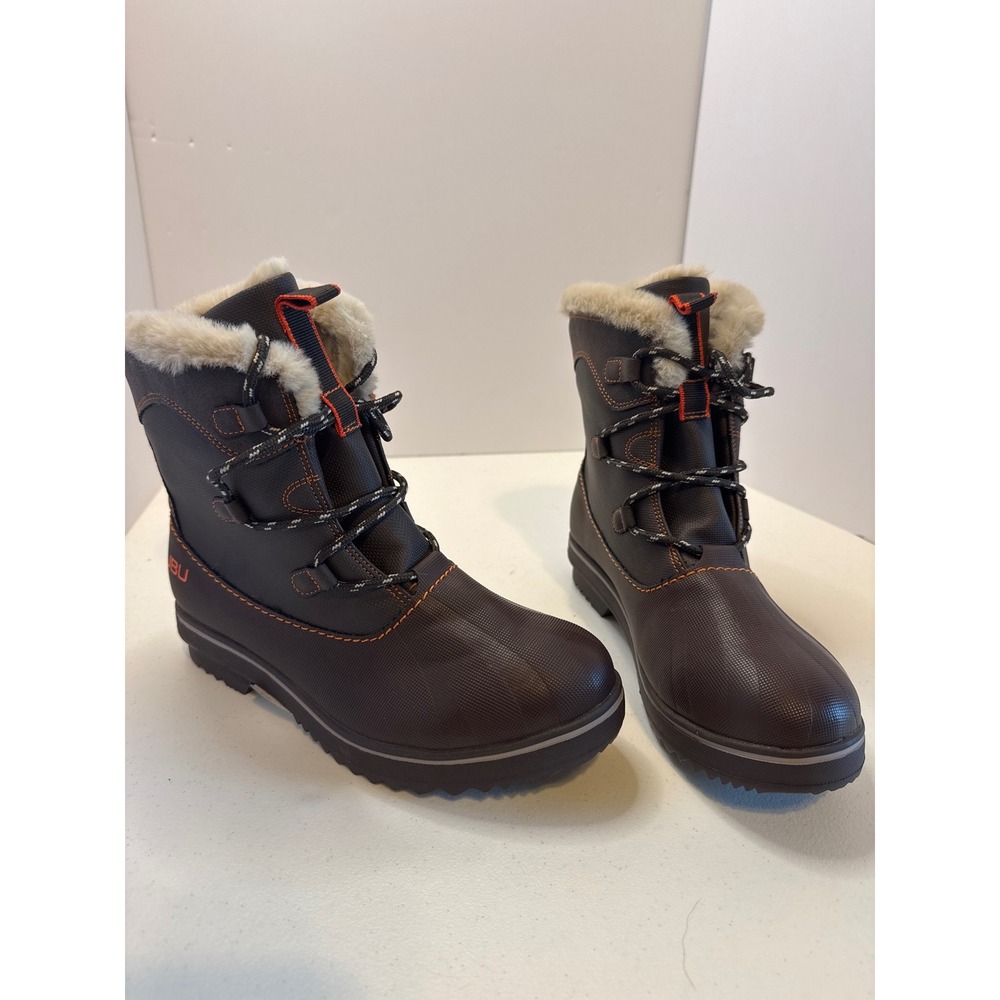 JBU by Jambu Brisky Women 8M Brown Faux Fur Duck Boots B3BSK34 Winter Snow